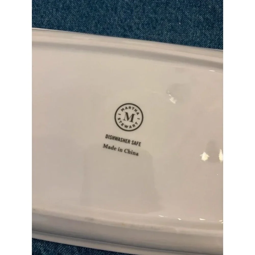 Martha Stewart Large Floral Butter Dish